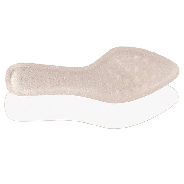 INF Läderinlägg - PU-läderdesign med spetsig tå Beige