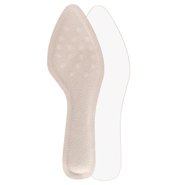 INF Läderinlägg - PU-läderdesign med spetsig tå Beige