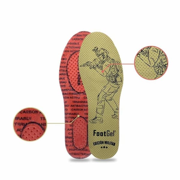 Sapluunat FootGel Military & Police 35-38 Eukalyptus