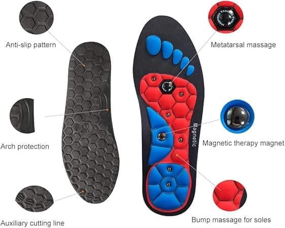 Akupressur indlægssåler – Ergonomisk fodstøtte, ortopædiske indlægssåler til smertelindring