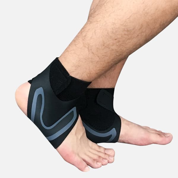 INF Optimal Ankelstøtte Skinne Kompressionsærme - Sportsbeskytter Sort XL