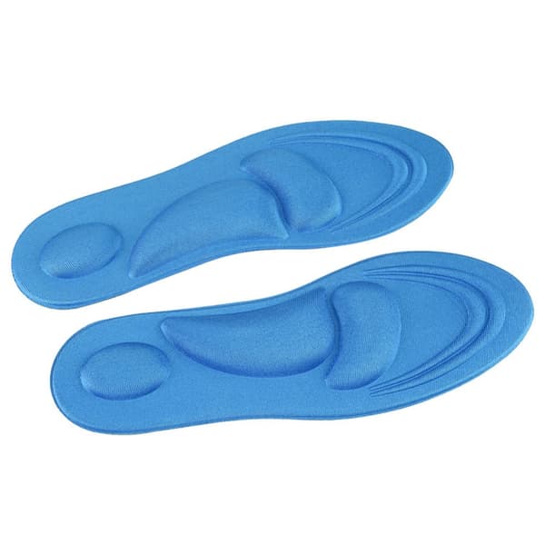 Ortotiske indlægssåler Flade fødder Bue Støtte Memory Foam Indersål Sko Pad Lyseblå Til Kvinder