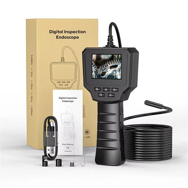 10M borrhålsinspektion Bilendoskopkamera 8mm 1080P HD bilreparationsverktyg inomhuskamera 4 LED-lampor för bilreparation av luftkonditionering