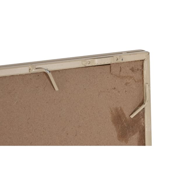 Vægspejl Home ESPRIT Beige Vindue Scandi 90 x 2 x 90 cm