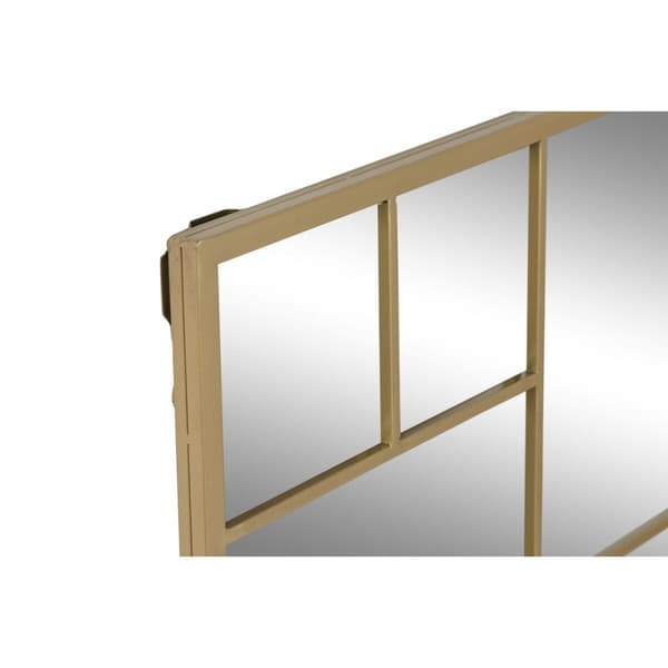 Väggspegel Home ESPRIT Gyllene 90 x 2 x 90 cm