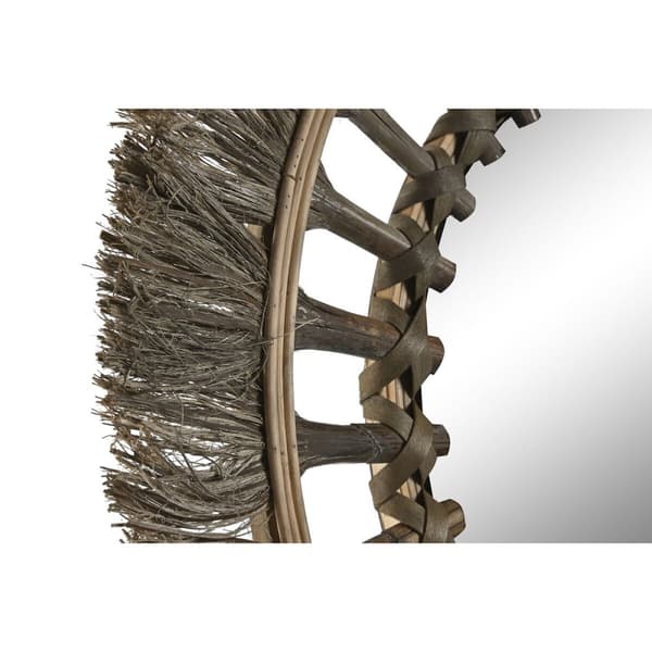 Veggspeil Home ESPRIT Naturell Tropisk 60 x 2,5 x 60 cm