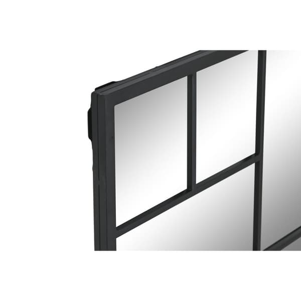 Veggspeil Home ESPRIT Svart 90 x 2 x 90 cm
