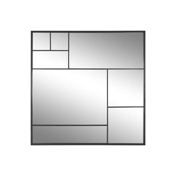 Veggspeil Home ESPRIT Svart 90 x 2 x 90 cm