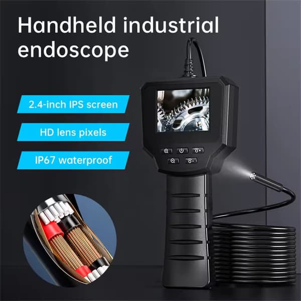 5M borrhålsinspektion Bilendoskopkamera 8mm 1080P HD bilreparationsverktyg inomhuskamera 4 LED-lampor för bilreparation av luftkonditionering