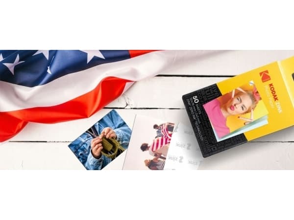 KODAK STEP TOUCH + Pakke med blekkpatroner for 20 bilder - hvit