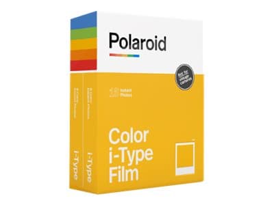 Polaroid i-Type Color Film - Lysande - vit - 88 x 107 mm 16 ark fotopapper