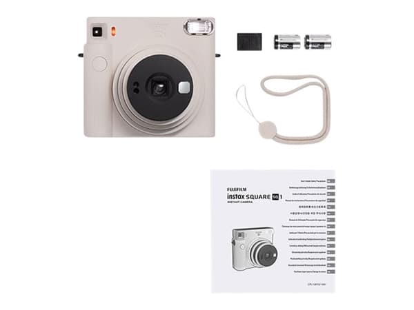 Fujifilm Instax SQUARE SQ1 - Instant camera - objektiv: 65.75 mm - instax SQUARE kritvit