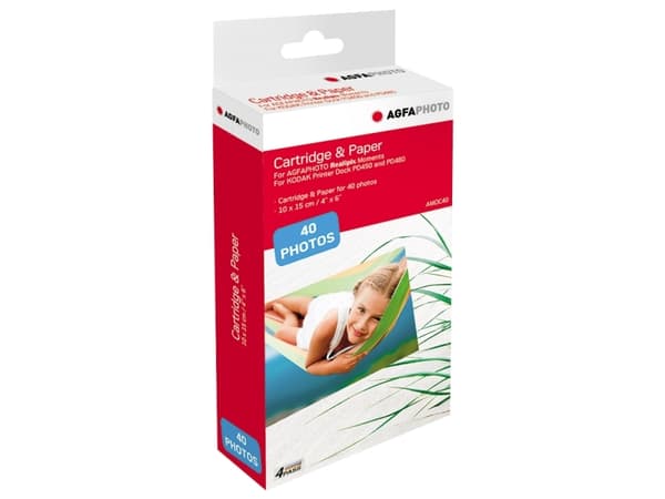 Agfa Cartridge - 100 x 150 mm 40 ark fotokort