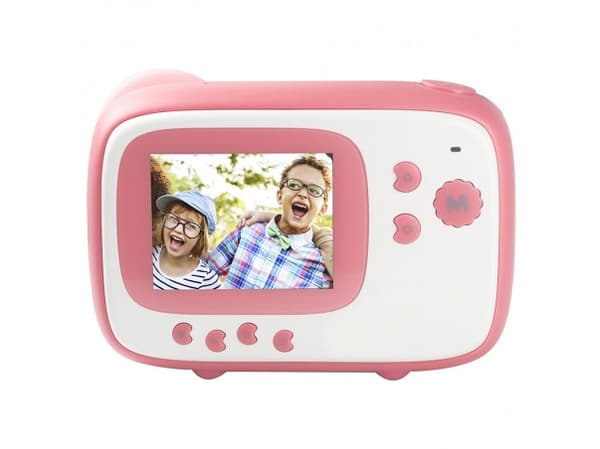 AgfaPhoto Realikids Instant Cam - Digitalkamera - kompakt med øyeblikkelig bildeskriver - 5.0 MP / 15.0 MP (interpolert) - 1080 p - rosa