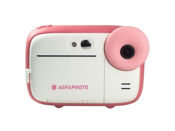 AgfaPhoto Realikids Instant Cam - Digitalkamera - kompakt med øyeblikkelig bildeskriver - 5.0 MP / 15.0 MP (interpolert) - 1080 p - rosa