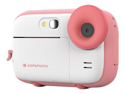 AgfaPhoto Realikids Instant Cam - Digitalkamera - kompakt med øyeblikkelig bildeskriver - 5.0 MP / 15.0 MP (interpolert) - 1080 p - rosa
