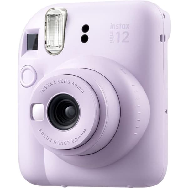 Fujifilm Mini 12, 0,3 - 2,2 m, 7 sek./puoli, 1/2 sek./puoli, 0,37x, AA, 1,5 V