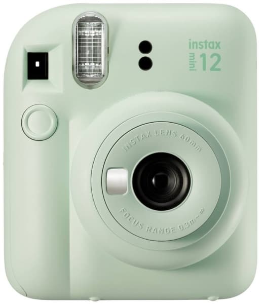 Fujifilm Mini 12, 0,3 - 2,2 m, 7 s, Auto, 1/2 s, 0,004 s, Elektroninen