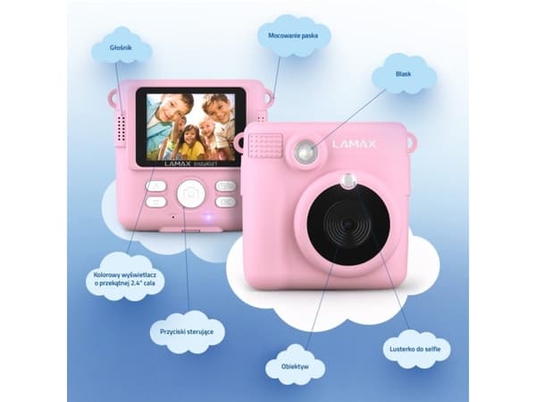 Camera for kids LAMAX InstaKid1 Pink (LXKCMIK1NNNPA)