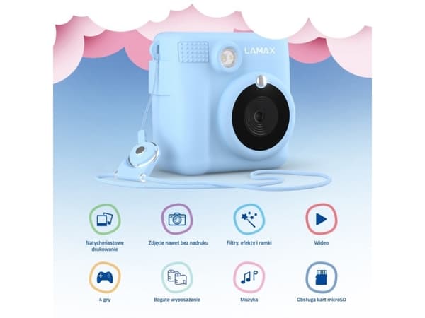 Camera for kids LAMAX InstaKid1 Mėlyna (LXKCMIK1NNNLA)