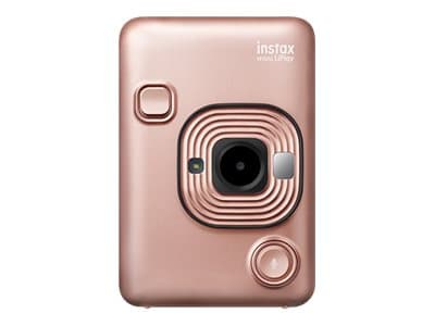 Fujifilm Instax Mini LiPlay - Digitalkamera - kompakt med øyeblikkelig bildeskriver - rødmegull