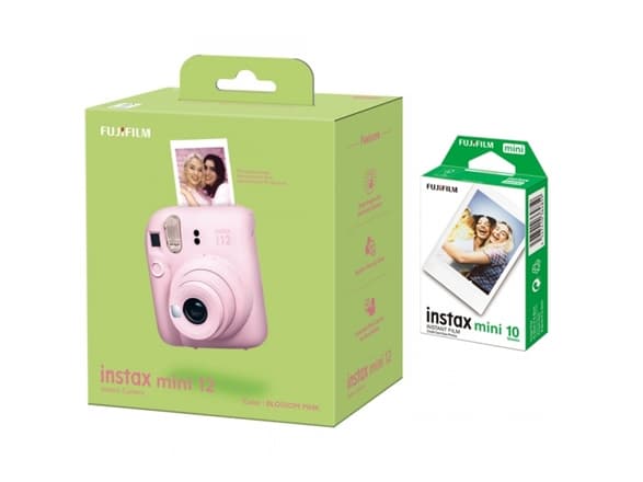 Fujifilm pikakamera instax mini 12 BLOSSOM Pink+instax mini glossy (10pl)