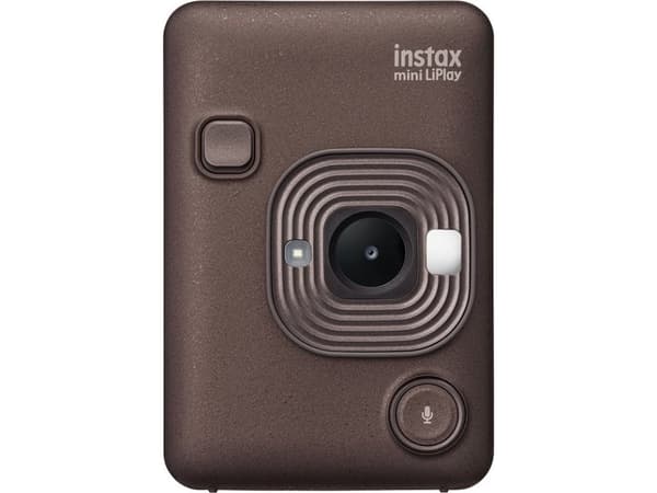 Fujifilm Instax Mini LiPlay - Digikamera - kompakt med hurtigfotoprinter - Bluetooth - pronssinvärinen väri