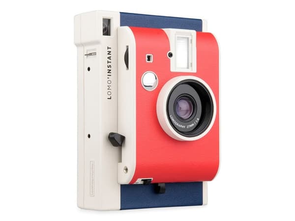 Lomography Lomo’Instant, Blå, Rød, Hvit, 0.4 - 8, Automatisk, 1/125 s, AAA, 6 V