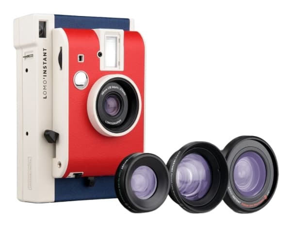 Lomography Lomo’Instant, Blå, Rød, Hvit, 0.4 - 8, Automatisk, 1/125 s, AAA, 6 V