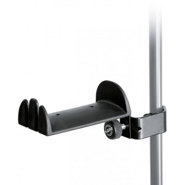 K&M 16080B hovedtelefonholder Sort, Sølv