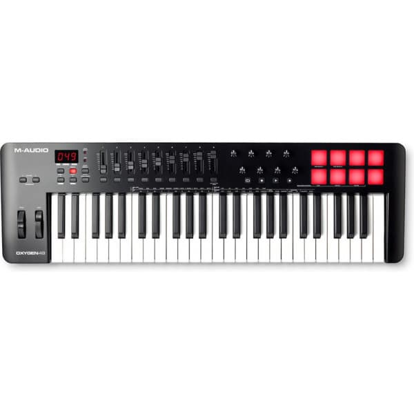M-Audio Oxygen 49 (MKV) -MIDI-koskettimisto, 49 kosketinta