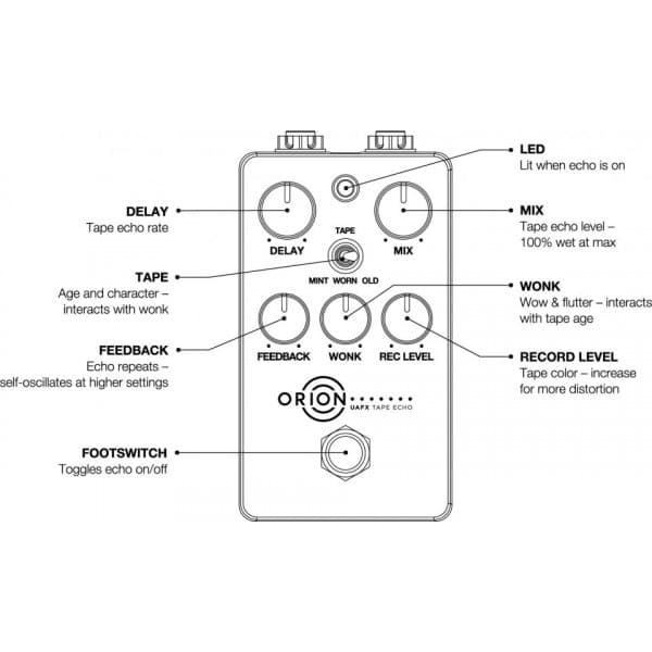 Universal Audio UAFX Orion Tape Echo -pedal