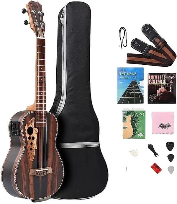 Tenor Ukulele, Justerbar Truss Rod, Højkvalitetslyd,26 tommer, Højre hånd