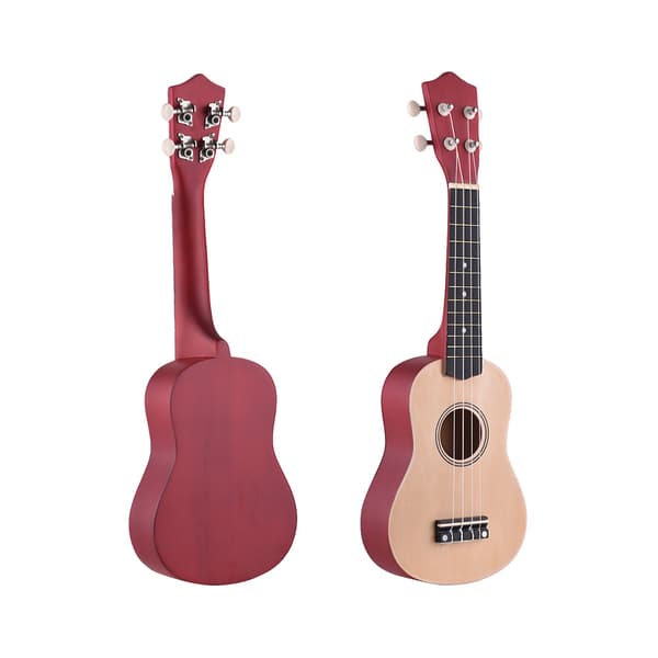Ukulele, 21 tuumaa, basswood-runko
