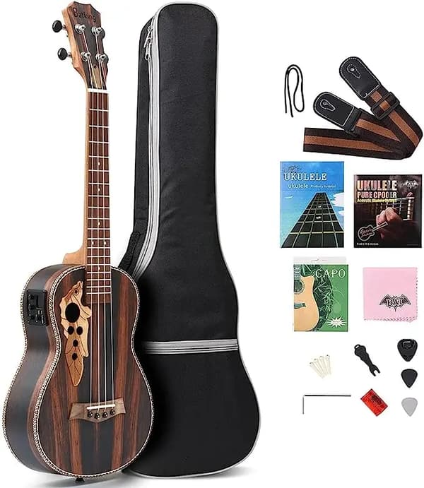 Tenoriukulele, säädettävä kaularauta, korkealaatuinen ääni,Oikea käsi, 26 tuumaa