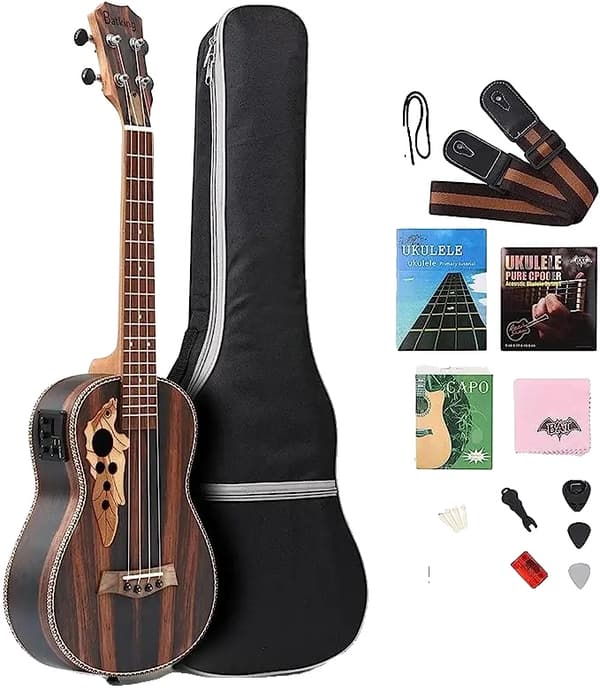 Tenoriukulele, säädettävä kaularauta, korkealaatuinen ääni,Oikea käsi, 26 tuumaa
