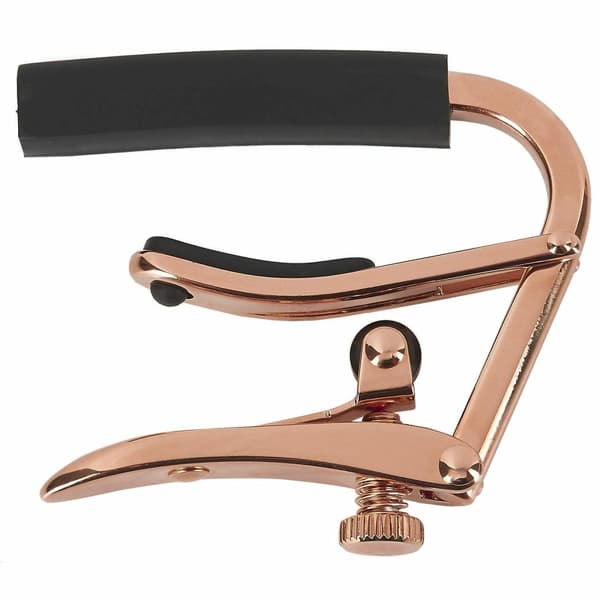 Shubb Royale teräskielinen ruusukultainen C1RG capo