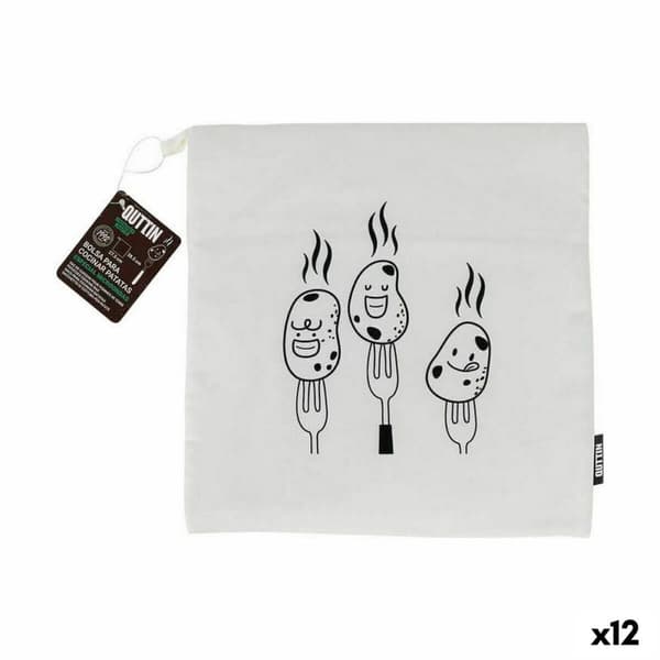 Perunan keittopussi Quttin 27,5 x 28,5 cm Mikroaaltouuni (12 osaa)