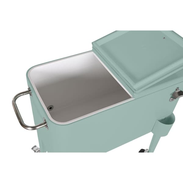 Kannettava Jääkaappi Home ESPRIT Vihreä Teräs polypropeeni 56 L 74 x 43 x 80 cm