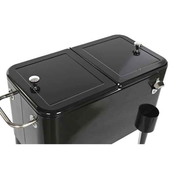 Bärbar kyl DKD Home Decor 74 x 43 x 83 cm Svart Stål Aluminium polypropen 56 L