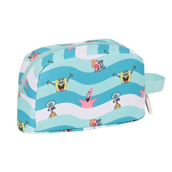 Termomadkasse Spongebob Stay positive Blå Hvid (21.5 x 12 x 6.5 cm)