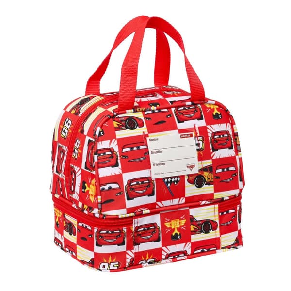 Lunchlåda Cars Let's race Vit Röd 20 x 20 x 15 cm