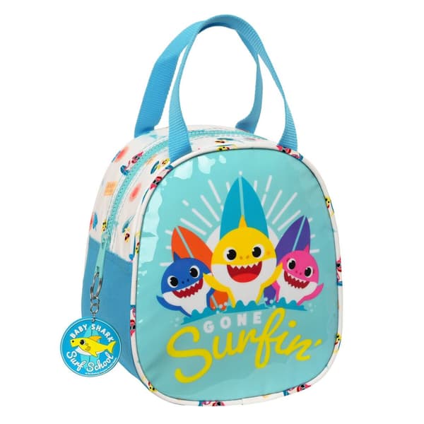 Termomadkasse Baby Shark Surfing Blå Hvid 19 x 22 x 14 cm