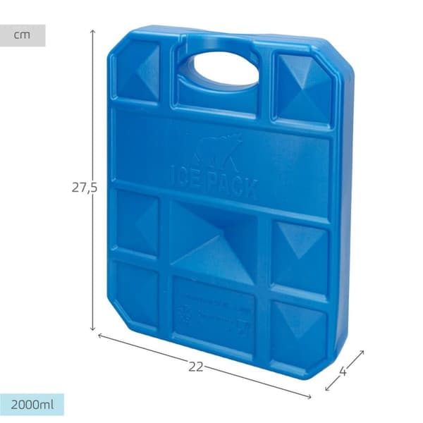 Isklamp Aktive Blå 2 Kg 22 x 27,5 x 4 cm (6 antal)