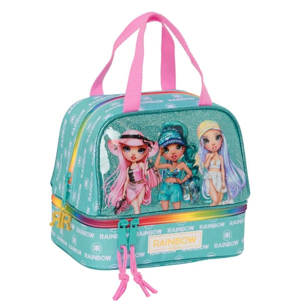 Madkasse med tilbehør Rainbow High Paradise Turkisblå 20 x 20 x 15 cm