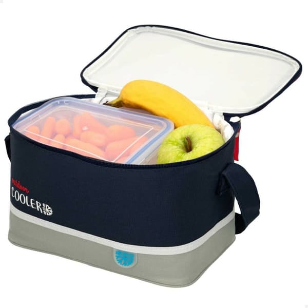 Kjølebag Aktive Marineblå Grå 24 x 16,5 x 15 cm (12 enheter)