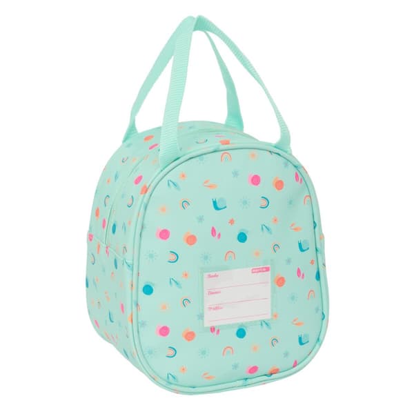 Termisk Lunsjboks Safta Snegl Turkis 19 x 22 x 14 cm