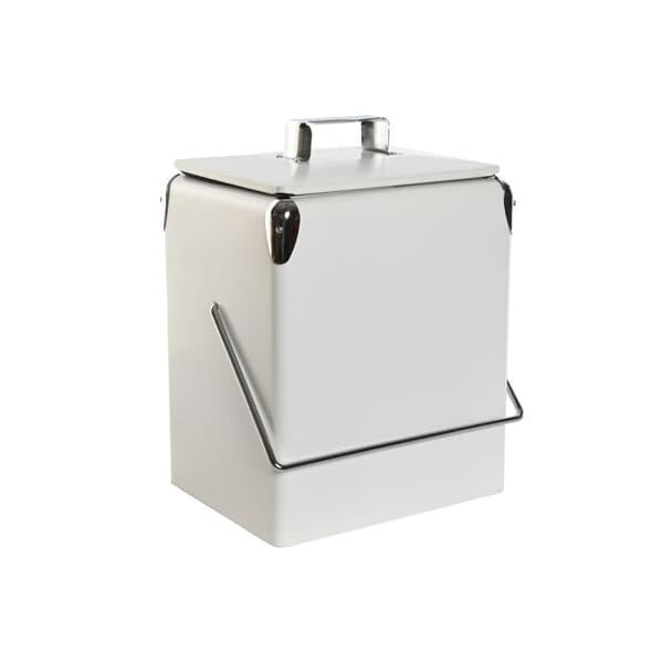 Kannettava Jääkaappi Home ESPRIT Valkoinen PVC Metalli Teräs polypropeeni 17 L 32 x 24 x 36 cm