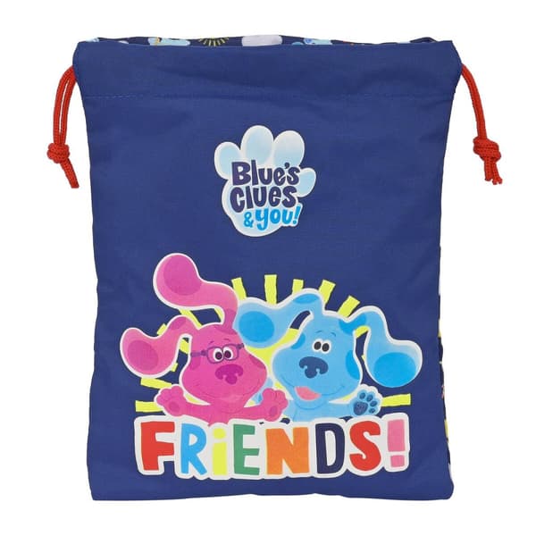 Mellanmålsväska Blue's Clues Marinblå PVC 20 x 25 cm Säck