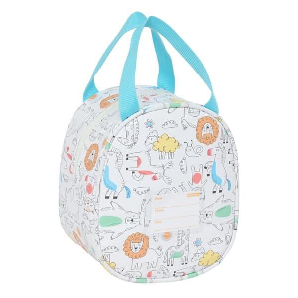 Termisk Lunsjboks Safta Zoo Beige 19 x 22 x 14 cm